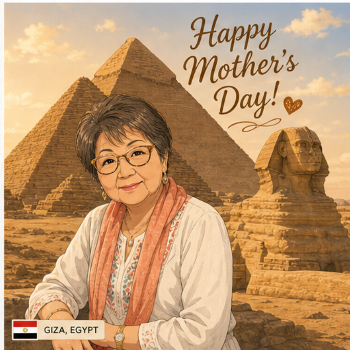 Giza Mother's Day card