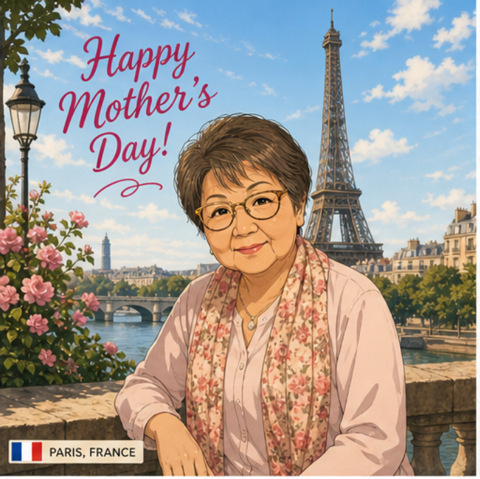 Paris Mother's Day card
