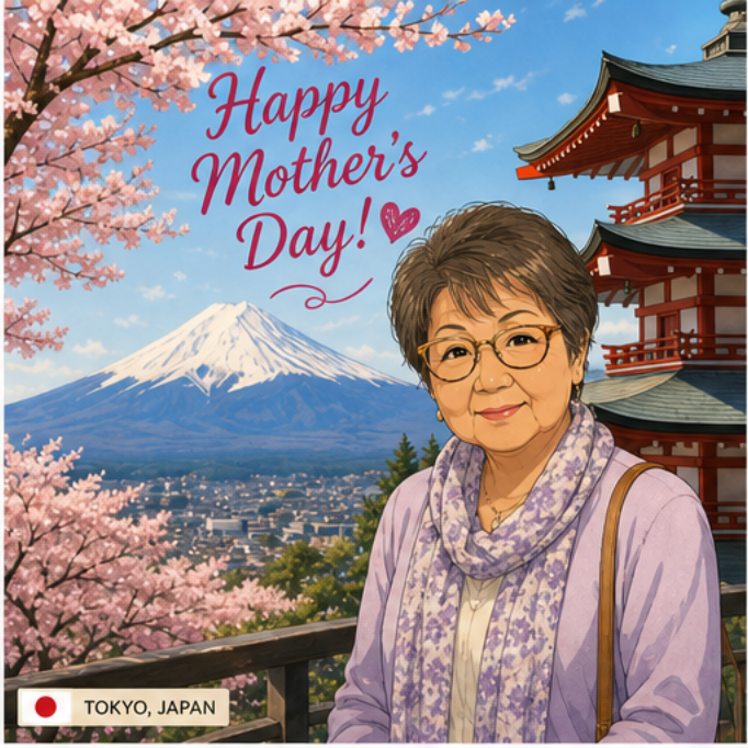 Tokyo Mother's Day card